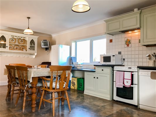 kitchen with dining table